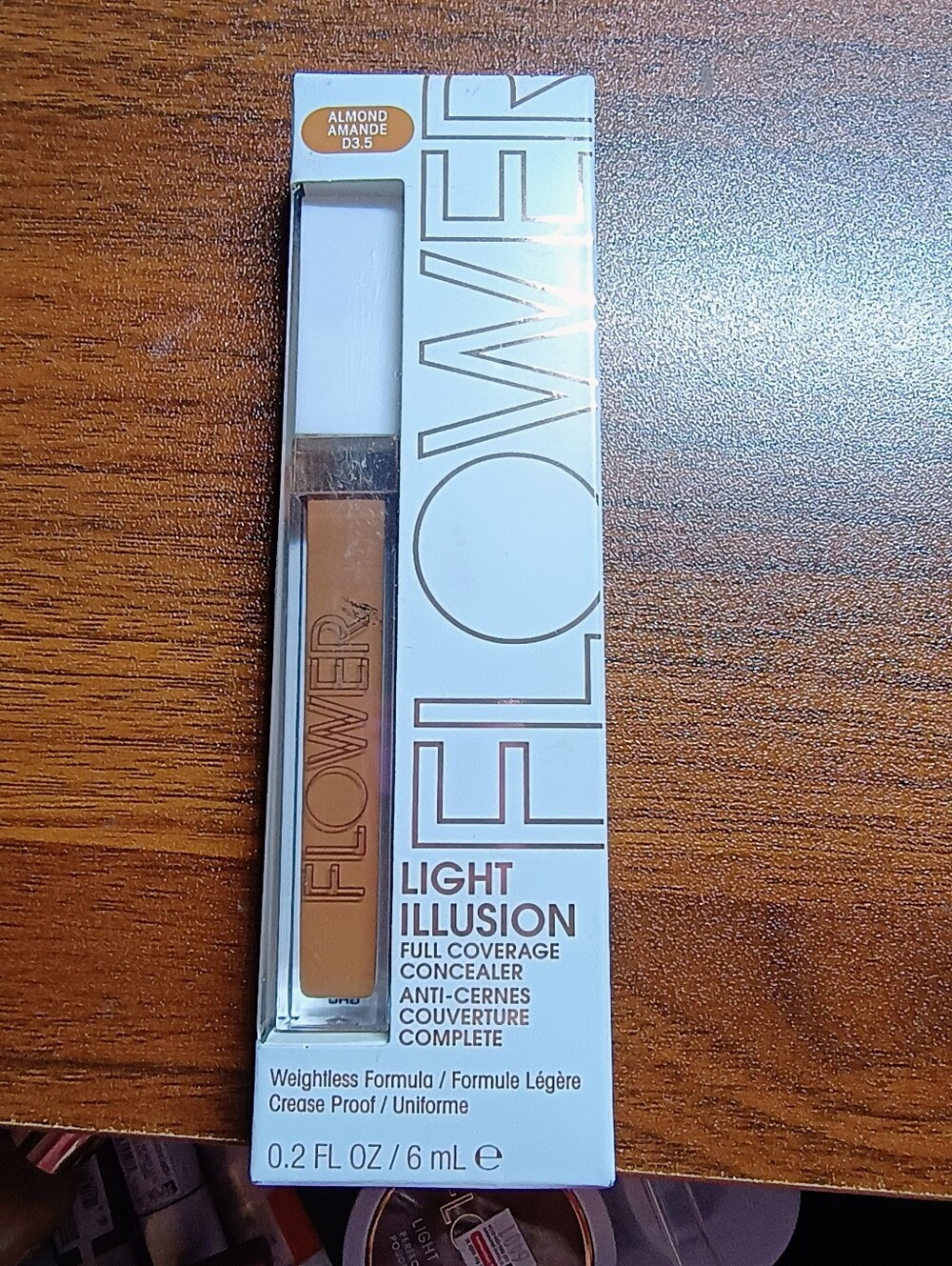 Flower Beauty Light Illusion Full Coverage Concealer, D3.5 Almond